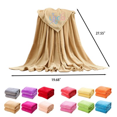 Cozy Coral Fleece Throw Blanket