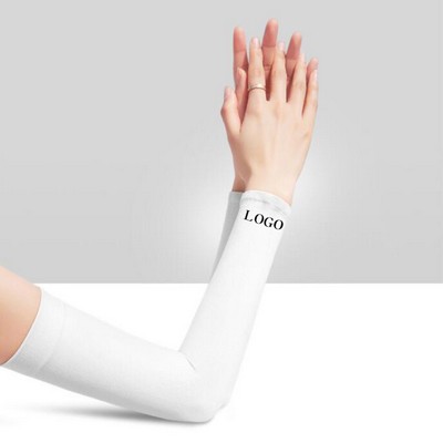 Outdoor Sport Ice Silk UV Protection Cooling Arm Sleeves For Men & Women