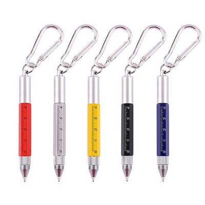 Mini convenient Keychain 6" 1 Multifunction Pen