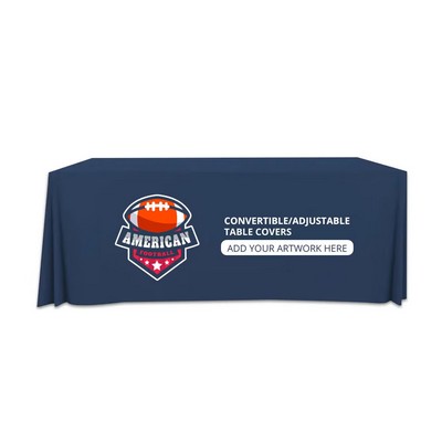 Convertible/Adjustable Table Cover - Fire Retardant Polyester Fabric (8' x 2.5')