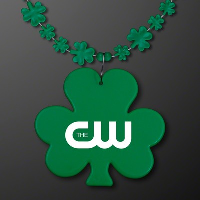 Lil' Shamrock Beads with Medallion (NON-Light Up) - PRINTED