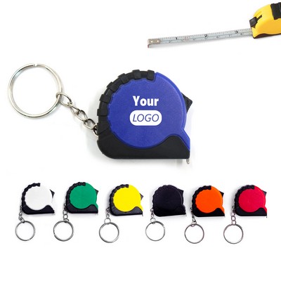 Mini Colorful Dual-Scale Keychain Tape Measure