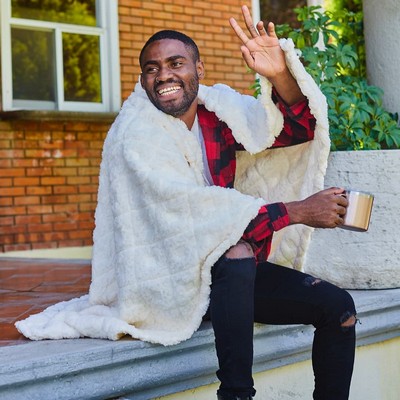 Textured Sherpa Blanket 50" x 60"