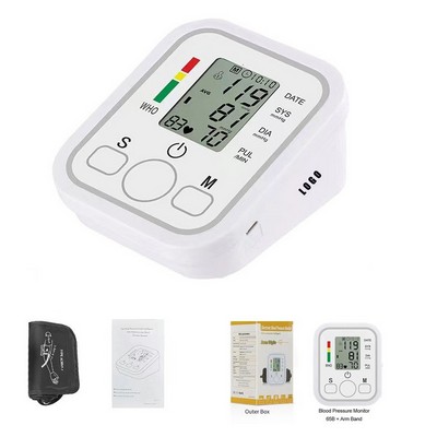 Upper Arm Digital Blood Pressure Monitor for Home Use