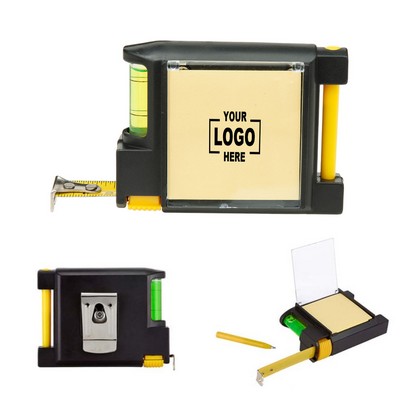 10' Tape Measure w/Level, Notepad, & Pen